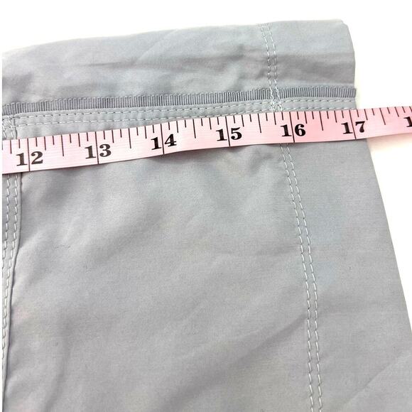 NEW WHITE HOUSE BLACK MARKET GRAY LINED Belted Silver Accents MODAL SKIRT 14 - Picture 10 of 11